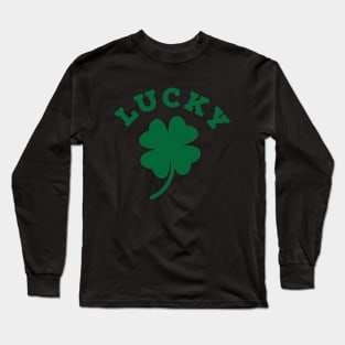 Lucky Four Leaf Clover Long Sleeve T-Shirt